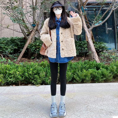 加绒修身显瘦韩式休闲简约鲨鱼裤