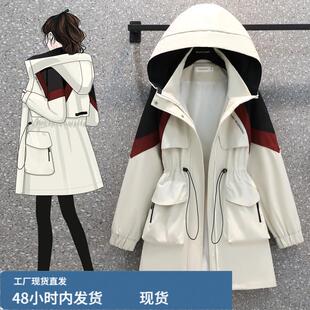 巨好看的冲锋衣防水女秋外套春装女款2026大码女装减龄高级款风衣