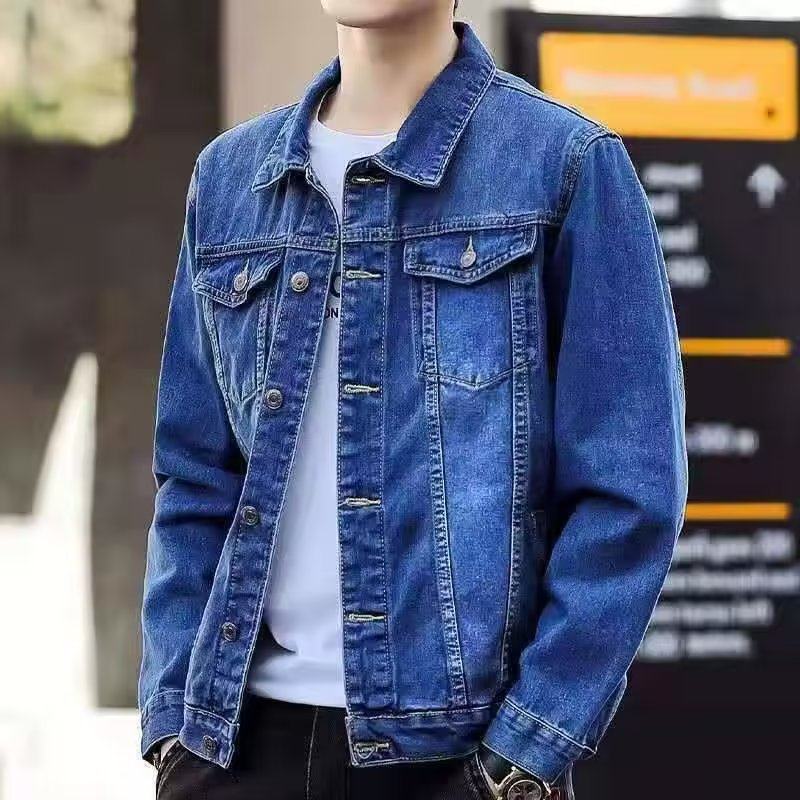 Men's denim jacket men's workwear jacket men's denim coat