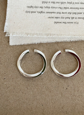 小众设计感扭曲麻花滴油开口戒指女简约个性时尚通勤百搭指环戒子