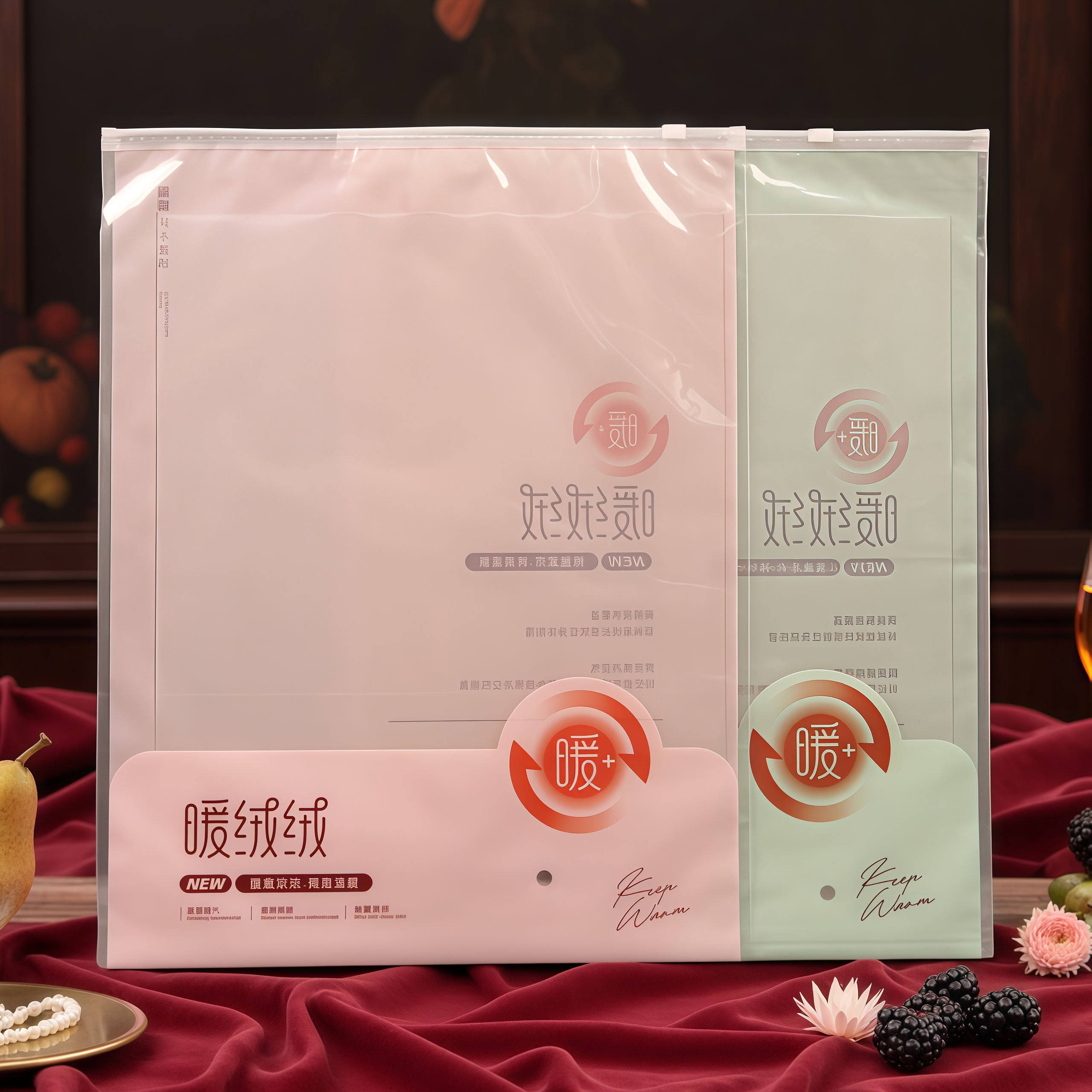 保暖内衣包装袋加绒打底裤透明袋发热背心衬衣衬裤毛衣围巾裤子袋