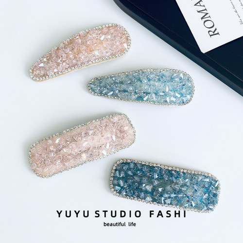 粘珠水晶bb夹秋冬新款