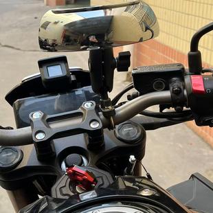 摩托车超广角后视镜大视野通用全视角盲区全景倒车镜180度反光镜