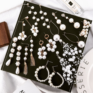 珍珠耳环长款气质耳坠