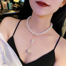 珍珠锁骨链女欧美性感网红短款脖子饰品choker气质潮颈带项圈颈链