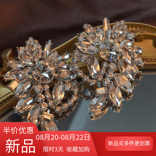 轻奢冷淡风耳钉百搭小众高级感耳饰 镶钻爱心几何耳环女2025新款