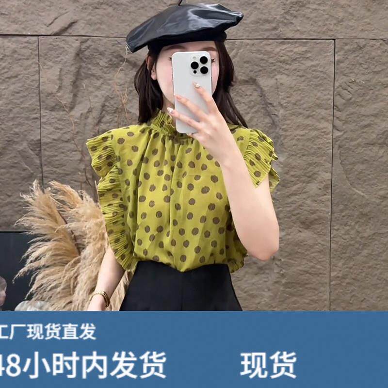 今年流行的爆款女装夏季2026新款波点时尚衬衫独特漂亮巨好看上衣图片
