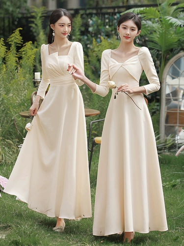 Платье подружки невесты, летний лонгслив, вечернее платье, изысканный стиль