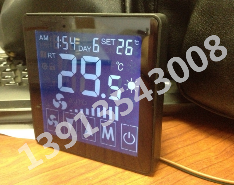 SINKO新晃温控器/触摸屏温控面板STDC1301-WBP12L直流透明黑边框