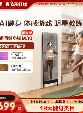 【官方旗舰店】小度添添健身镜M30/S40魔镜ai全身镜运动瑜伽
