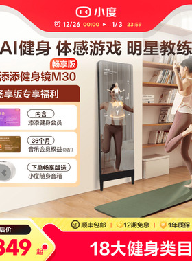 【官方旗舰店】小度添添健身镜M30魔镜ai全身镜运动瑜伽