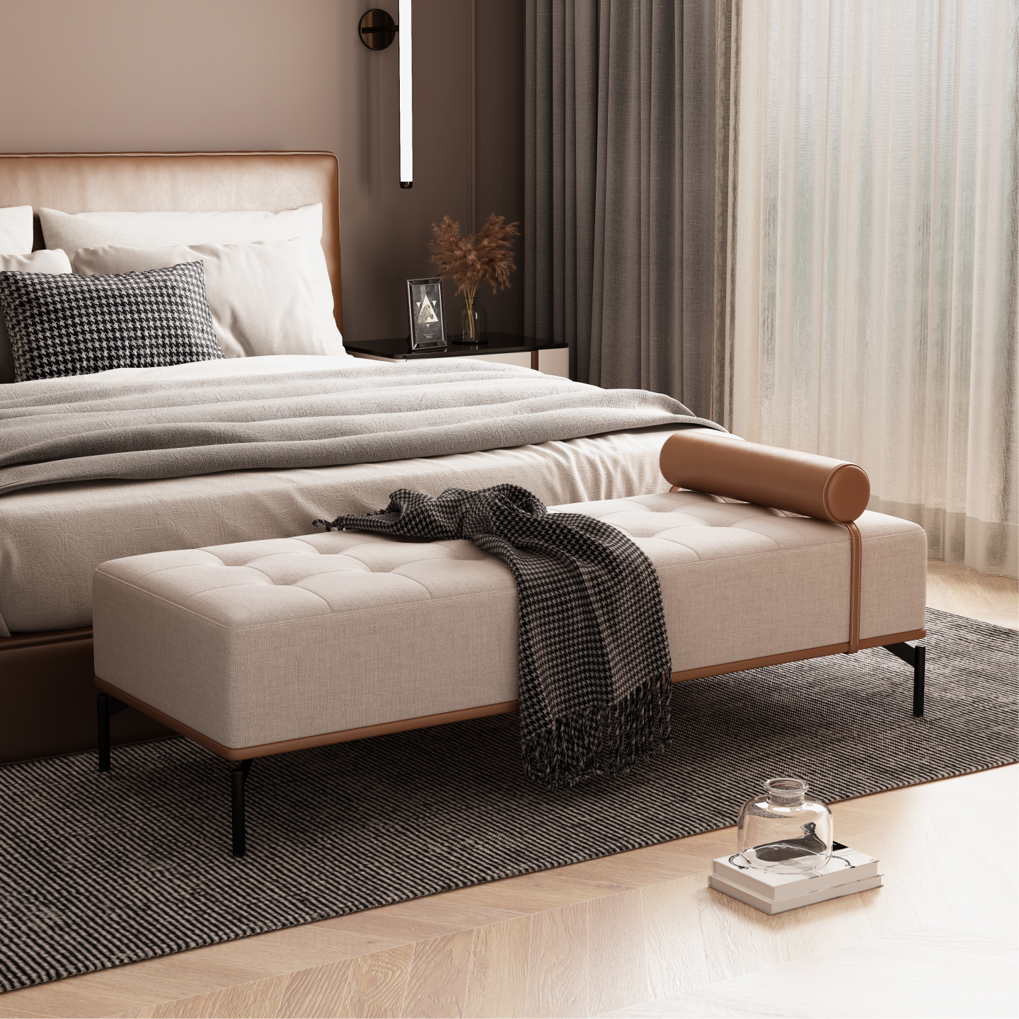 李太床尾凳卧室客厅脚踏现代简约