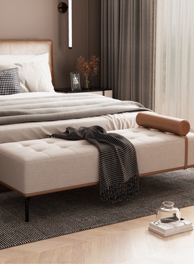 床尾凳门厅换鞋沙发脚踏客厅服装店衣帽间长条搁脚卧室公寓样板房