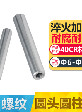 GB120中碳钢SUJ2淬火热处理精密加硬带孔固定位内牙螺纹圆柱合销