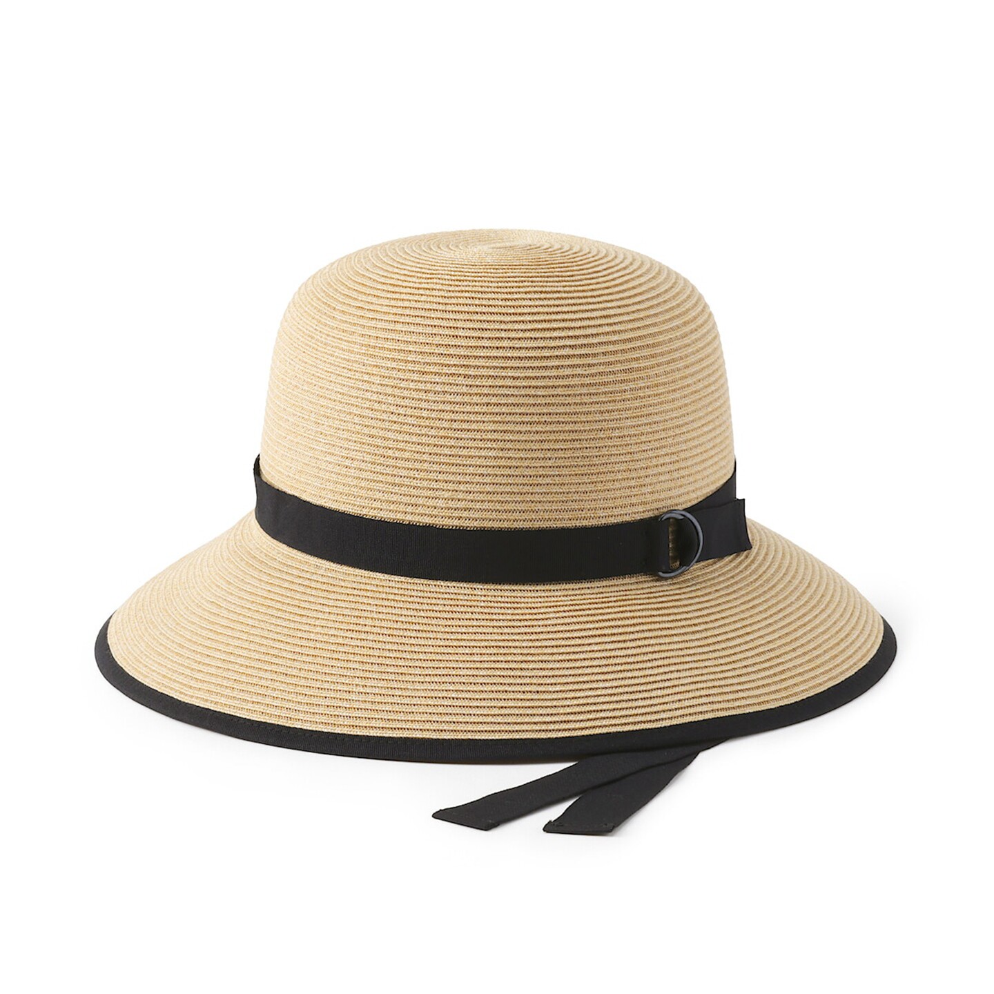 香港代购MUJI无印良品宽边帽防紫外线可折叠大帽檐防晒帽米色草帽