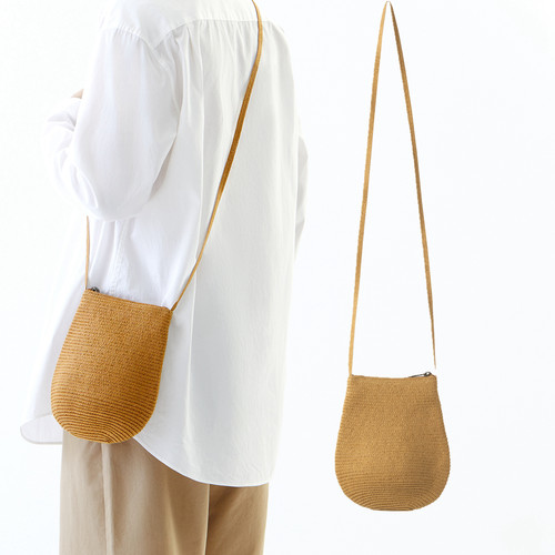 MUJI无印良品纸编斜挎包托特包