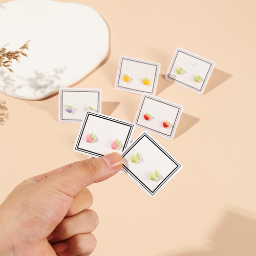 陶瓷原创女陶瓷耳钉性价比高