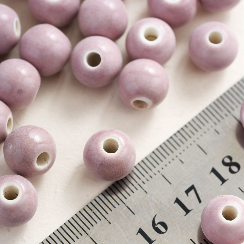 复古DIY陶瓷散珠陶瓷摆摊货源