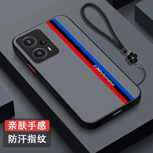适用红米Note12turbo手机壳23049RAD8C半透明hmnotel2turbo保护套全包防摔磨砂枫叶麋鹿男款纯色奢华高级感