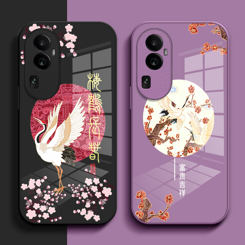 适用oppo Reno10pro+手机壳PHU110钢化玻璃壳Rneo1opro+硬壳Reon10pr0+奢华PHU11o保护套高级感保护壳