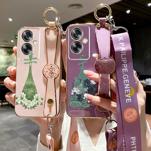 适用oppo A2m手机壳PJU110斜挎式欧珀a2m腕带支架PJU11o保护套0ppoa2m全包0pp0a2m。防摔OopoΑ2m可斜背肩挎