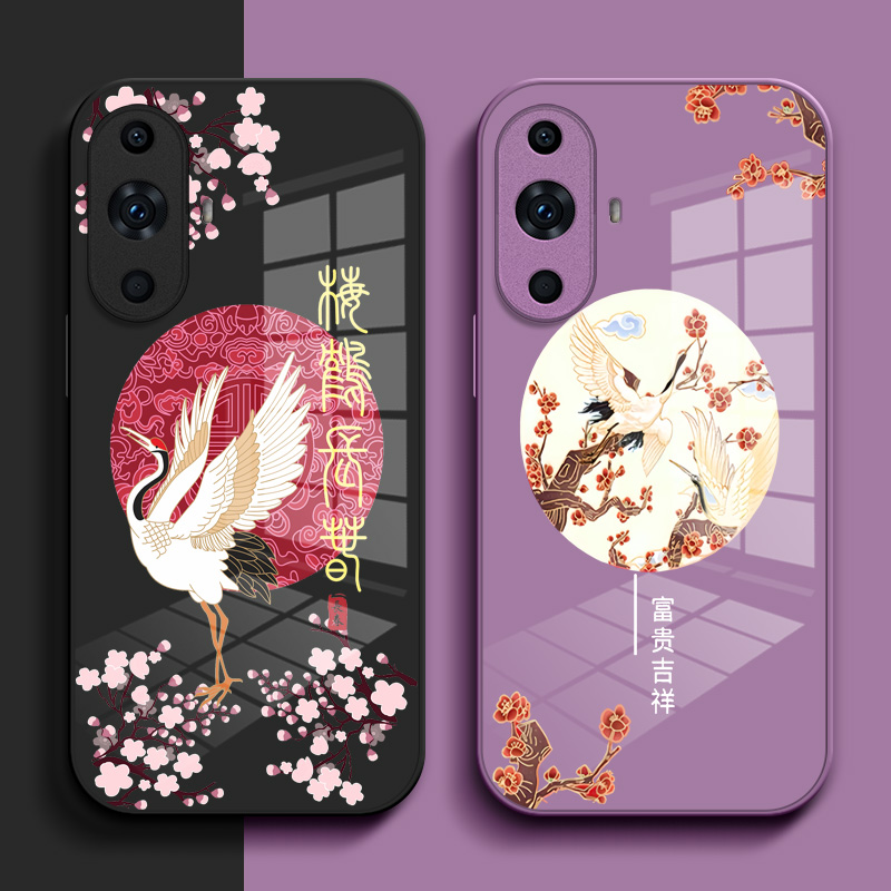 适用华为 Nova11pro手机壳GOA-AL80钢化玻璃壳nova11pr0硬壳化为novα11pro奢华GOA-AL8o保护套高级感保护壳