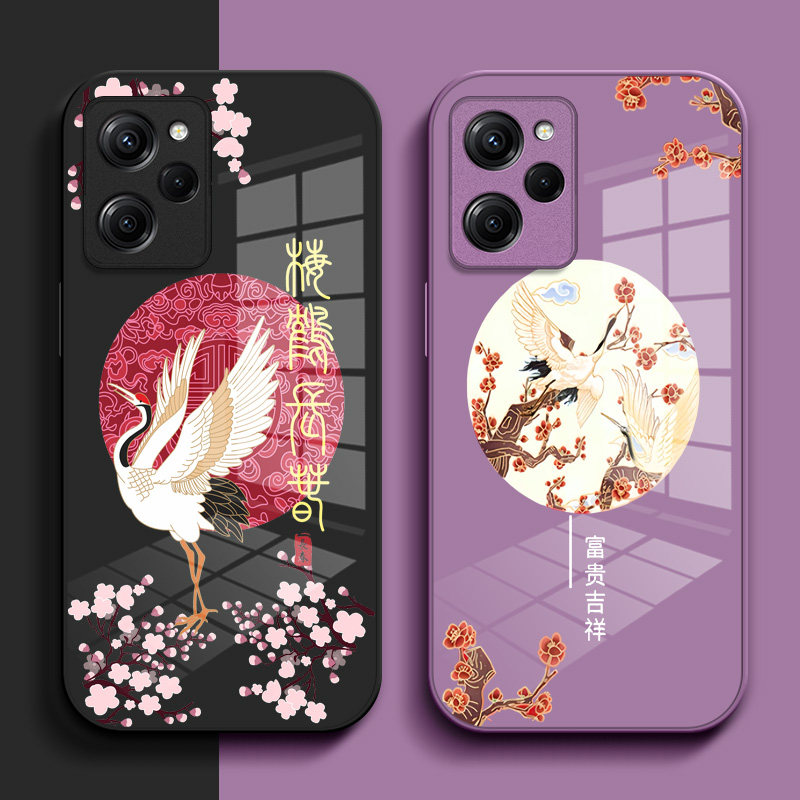 适用红米 Note12pro极速版手机壳22101320C钢化玻璃壳HongmiN0te12pro极速硬壳奢华保护套高级感保护壳