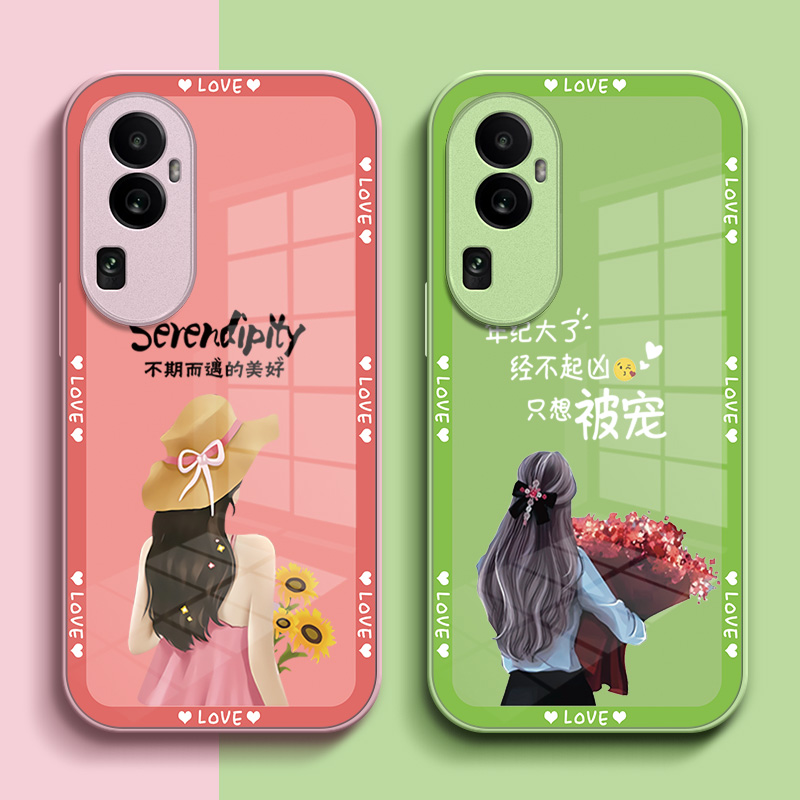 适用oppo Reno10手机壳PHW110玻璃壳OopoRoneL0硬壳Rneo1o女款PHW1l0保护套reon10全包Ren010奢华高级感