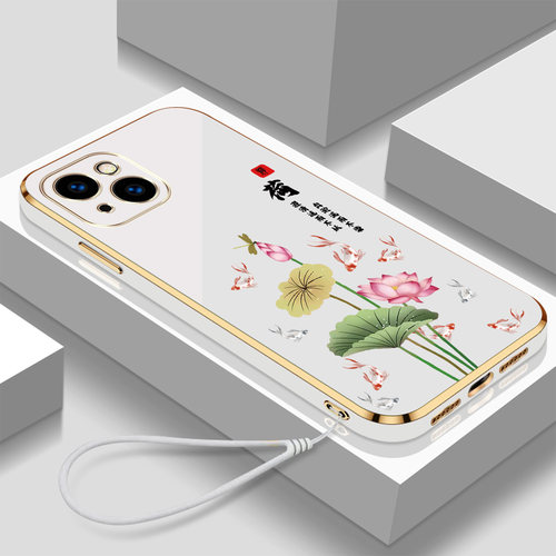 适用iphone13手机壳A2634高颜值iPhonr13保护套pg13防摔ipone13女款iphoe13带挂绳iPh0ne13新款全包软壳硅胶