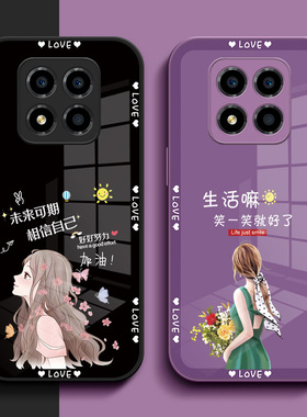 适用红米Note14pro手机壳24090RA29C玻璃壳rdemi Note14pro女款miuiNote14pr0硬壳保护套钢化玻璃壳奢华