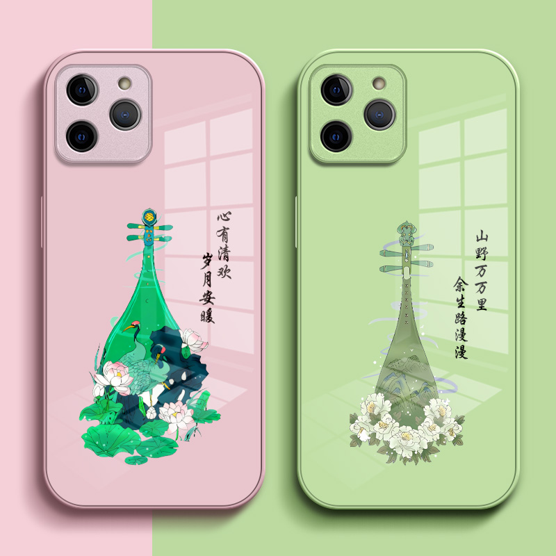 适用荣耀 60se手机壳GIA-AN00保护套六十钢化玻璃背板honor60se玻璃壳h0n0r60se中国风60se琵琶荣誉60se