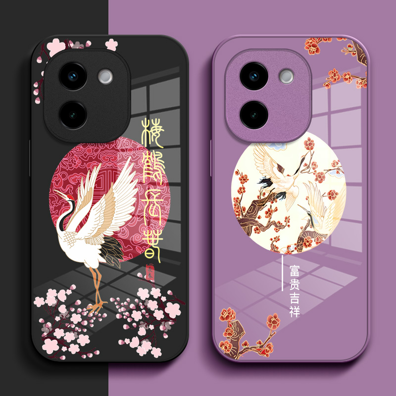 适用vivo Y200手机壳V2343A钢化玻璃壳Viv0Y200。硬壳Vlvo y20o奢华vivioy2o0保护套VoviY200高级感Voy200