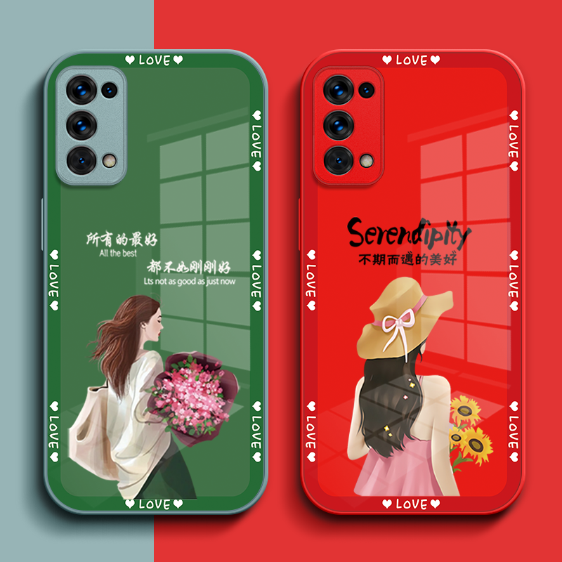 适用oppo Reno5k手机壳PEGM10玻璃壳Ren05k保护套Ren05kpr0全包0PP0Ren05k女款PEGM1o奢华5k高级感 5k个性