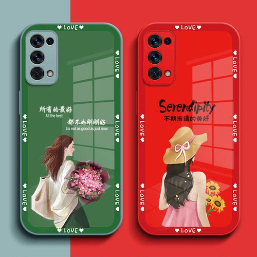 适用oppo Reno5k手机壳PEGM10玻璃壳Ren05k保护套Ren05kpr0全包0PP0Ren05k女款PEGM1o奢华5k高级感 5k个性