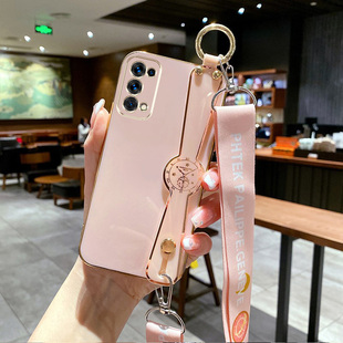 适用OPPO Reno5K手机壳PEGM10腕带0pp0ren05K软套reno5K斜挎RENO5女PEGT10斜跨PEGM00全包防摔pegm10斜背肩挎
