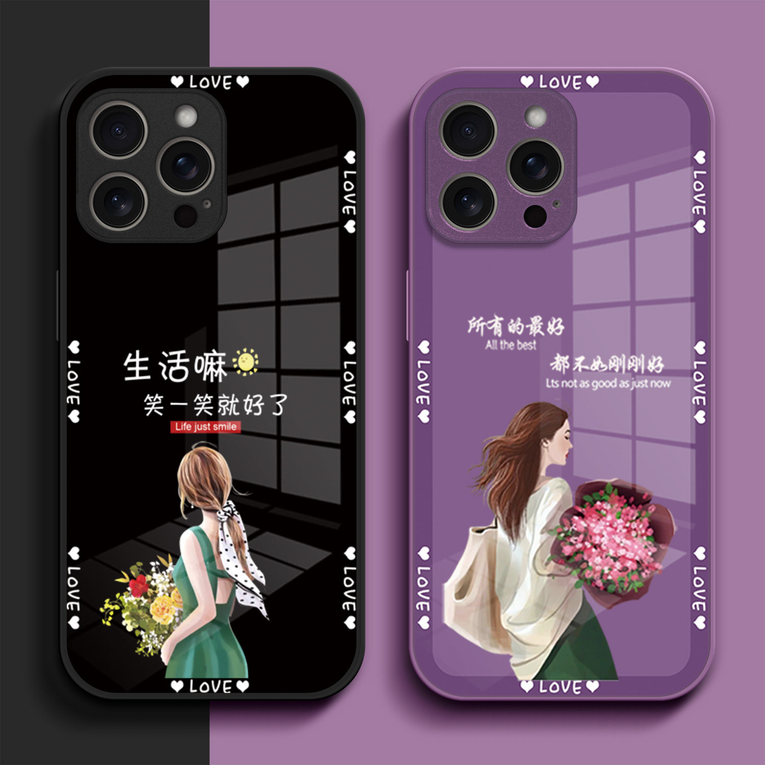 适用iphone16pro手机壳A3294玻璃壳Ipone16pro奢华ihone16pro防摔Iphnoe16pr0个性女款全包创意外套保护套