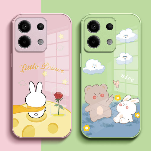 适用红米Note13pro手机壳2312DRA50C全包HmNotel3pro可爱hongmiN0te13pro玻璃外壳保护套女孩卡通外套套子