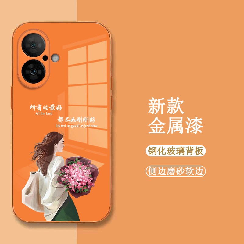 适用iphone16手机壳A3288玻璃壳iphnoe16新款ipone16保护套平果16全包iph0ne16女款pgL6时尚奢华高级