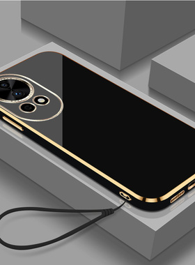 适用华为nova13手机壳BLK-AL80纯色noval3新款化为novα13保护套hw n0va13全包防摔电镀软壳简约nv13女款男款