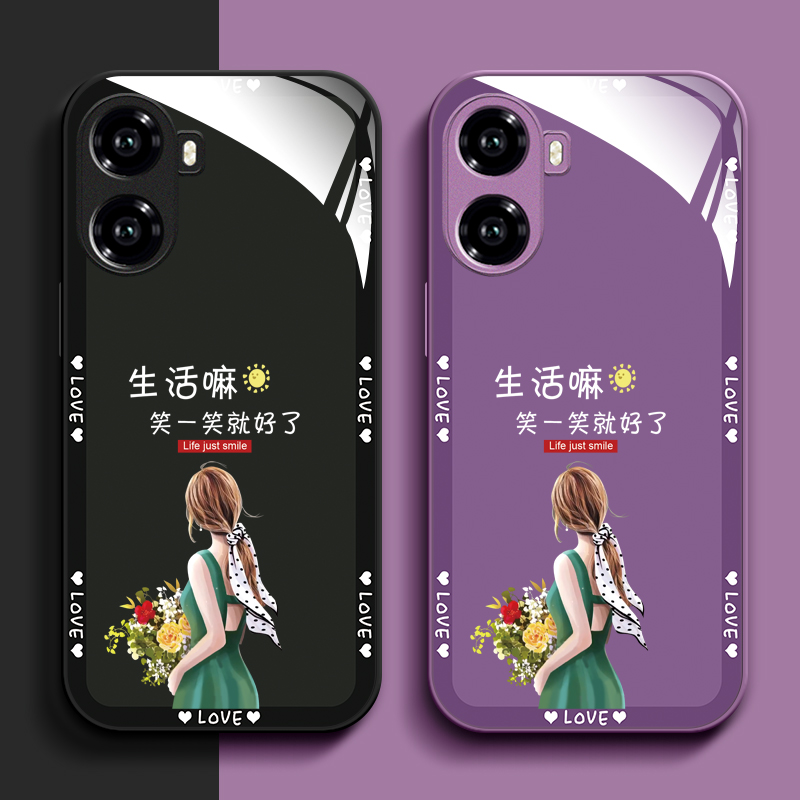 适用红米Turbo4手机壳24129RT7CC玻璃壳hmturbo4新款hongmiturb04保护套24l29rt7cc全包女款奢华个性潮女网红