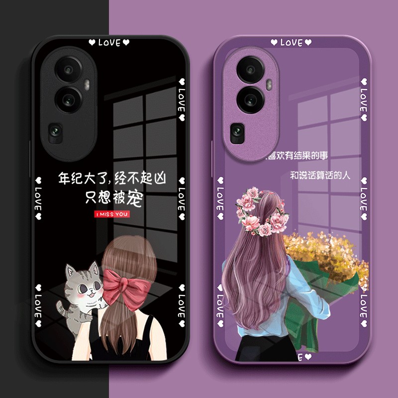 适用oppoReno10pro手机壳PHV110女款Ronel0pro玻璃壳0pporeon10pr0高级PHV1l0奢华rneo1opro保护套全包个性