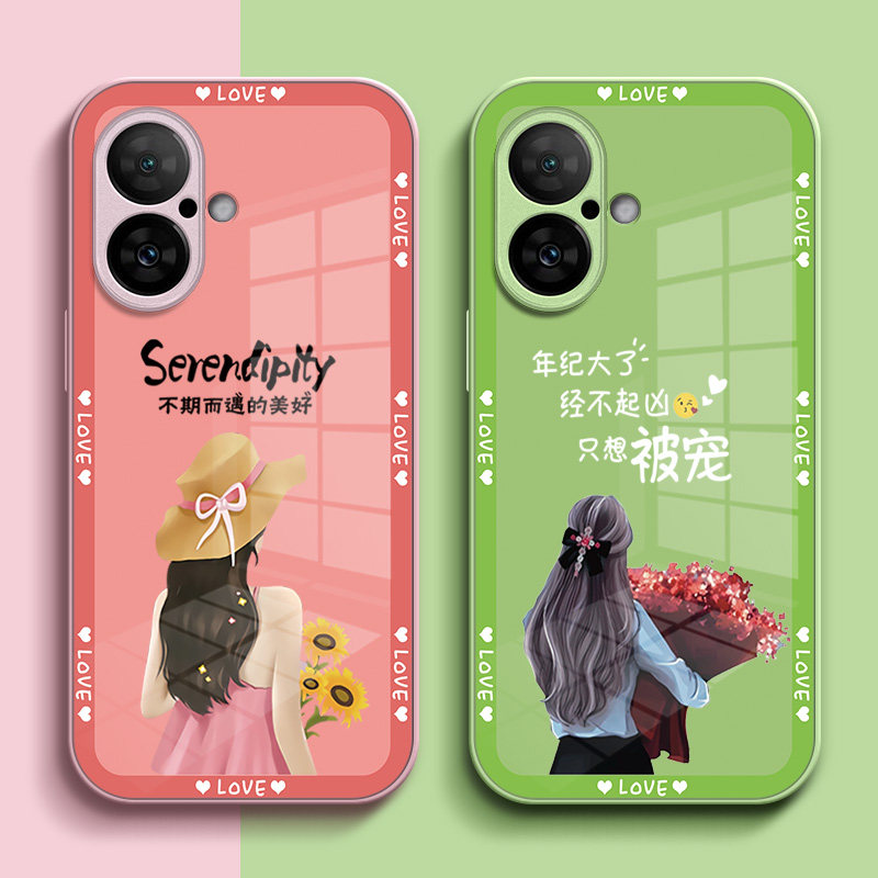 适用iphone 16手机壳A3288玻璃壳iphnoe16硬壳平果16女款ihone16保护套Iph0ne16全包爱疯16奢华pgl6高级感