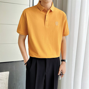 夏季男士新款短袖体恤时尚潮流商务男装绣花Polo衫C203A-8816-P58图片