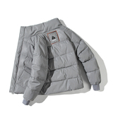 冬季男士反光千鸟格立领棉衣拉链休闲短款加厚外套C203-1039-P128，男装棉衣，电商C208A