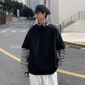 假两件卫衣男连帽春秋季2025新款宽松上衣服韩版潮流ins百搭3006图片