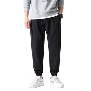 2025新款男士棉麻休闲九分裤风亚麻长裤子C203A-6616-P50控78图片