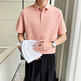 青年男士套头翻领刺绣Polo衫韩版修身潮流短袖T恤C203A-8816-P58，男装T恤，电商C208A