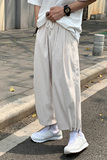 灯芯绒裤子男士春秋直筒港风九分裤ins潮牌宽松百搭休闲裤6634，男装休闲裤，电商C208A