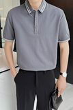轻熟风夏季青少年短袖t恤时尚休闲男士商务Polo衫C203A-8804-P58，男装T恤，电商C208A