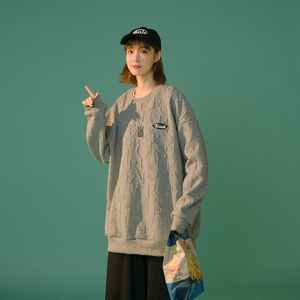 卫衣男运动时尚2025新款宽松情侣装纯棉套头连帽女5285图片